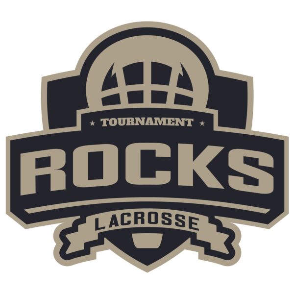 Rocks Tournament Lacrosse Logo Template Thumbnail